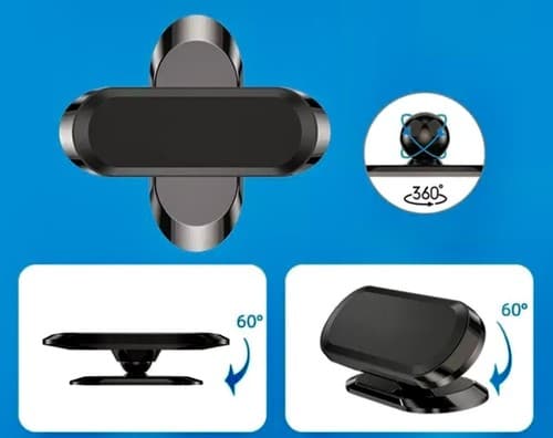 New Car Phone Mount 360° Rotation Magnetic Car Phone Holder Silver or Black