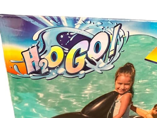 Jumbo Whale Inflatable Ride-On Water Pool Toy By Bestway H2OGO 80x40 BRAND NEW! - Thumbnail 3