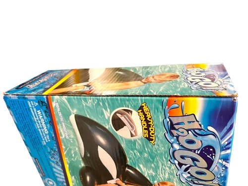 Jumbo Whale Inflatable Ride-On Water Pool Toy By Bestway H2OGO 80x40 BRAND NEW! - Thumbnail 6