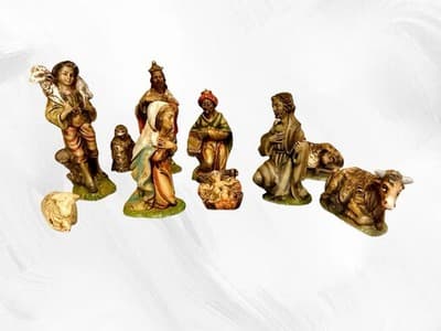 Fontanini Nativity Figures Vintage Italy Chalk Plaster Choose Your Piece - Thumbnail 11
