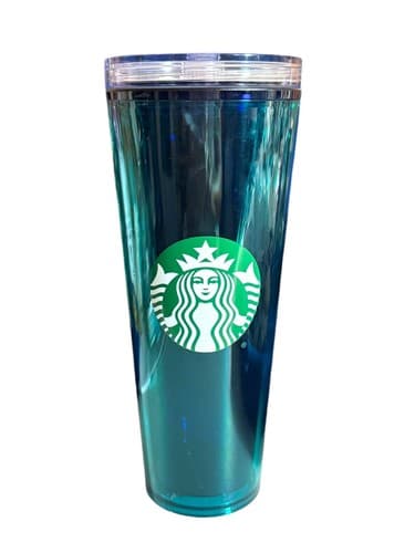 Starbucks 24oz Reusable Tumbler Green DIY Decorate Your Own Cup with Lid - Thumbnail 5