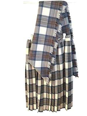 Vintage ALJEAN Women’s 100% Wool Tartan Kilt & Sash Set Size 12 Made in Canada