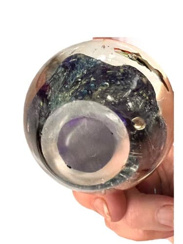 HAND BLOWN GLASS MURANO STYLE PAPERWEIGHT AQUATIC COLORFUL FISH - Thumbnail 4