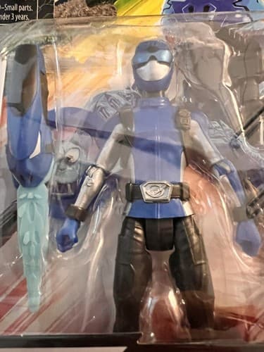 Hasbro Power Rangers Beast Morphers Beast X Blue Ranger 6" Figure - Thumbnail 3
