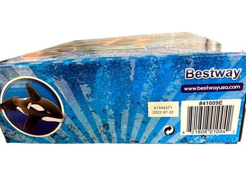 Jumbo Whale Inflatable Ride-On Water Pool Toy By Bestway H2OGO 80x40 BRAND NEW! - Thumbnail 4
