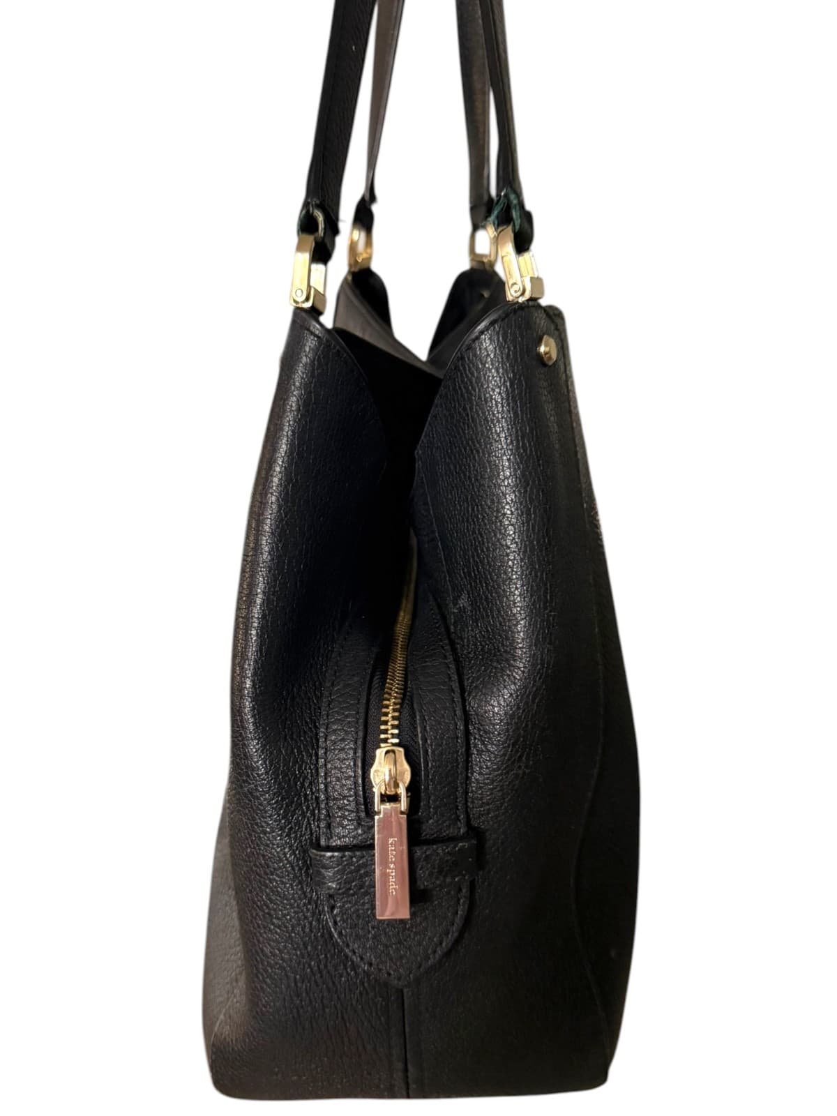 Kate Spade New York Black Pebbled Leather Shoulder Hobo Bag Large - Thumbnail 4