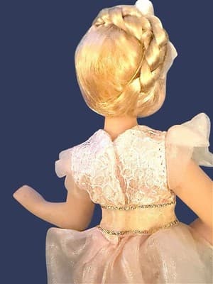Set of 9 Porcelain Ballerina Dolls in Tutus with Stands – Vintage Display - Thumbnail 12