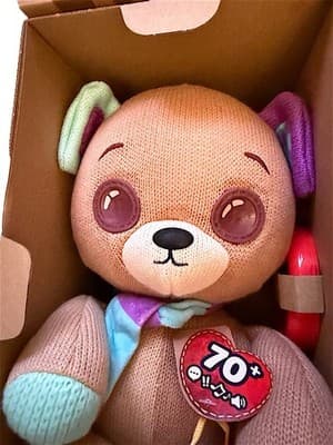 Thready Bear Interactive 14” Fabric Teddy – Make a Wish Magic Plush NIB - Thumbnail 2