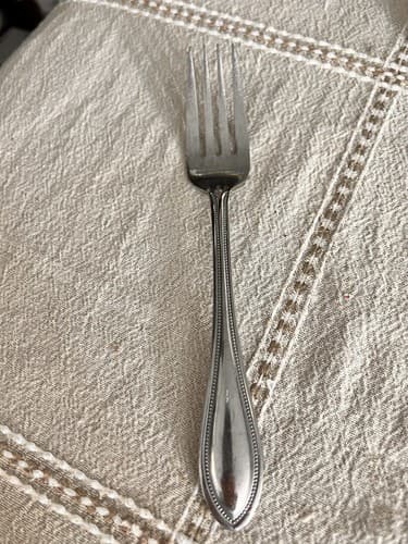 Three Pfaltzgraff AMERICAN BEAD Stainless 18/0 Dinner Forks EUC - Thumbnail 5