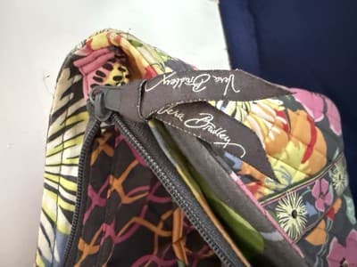 Vera Bradley Jazzy Blooms Retired Pattern Medium Shoulder Bag EUC - Thumbnail 3