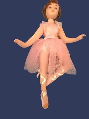 Set of 9 Porcelain Ballerina Dolls in Tutus with Stands – Vintage Display - Thumbnail 13