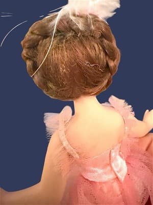 Set of 9 Porcelain Ballerina Dolls in Tutus with Stands – Vintage Display - Thumbnail 15