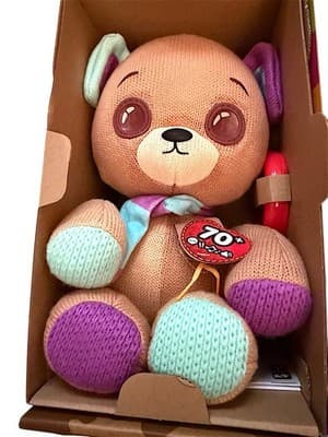 Thready Bear Interactive 14” Fabric Teddy – Make a Wish Magic Plush NIB - Thumbnail 4