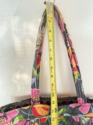 Vera Bradley Jazzy Blooms Retired Pattern Medium Shoulder Bag EUC - Thumbnail 5