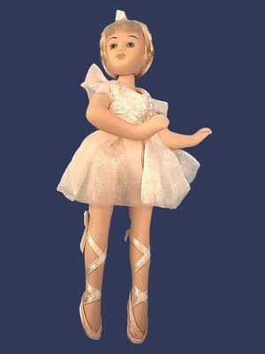 Set of 9 Porcelain Ballerina Dolls in Tutus with Stands – Vintage Display - Thumbnail 10