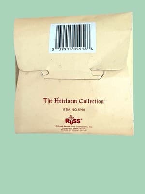 Russ Heirloom Collection Christmas Bells Wreath Ornament Metal 5918 w/ Box - Thumbnail 3
