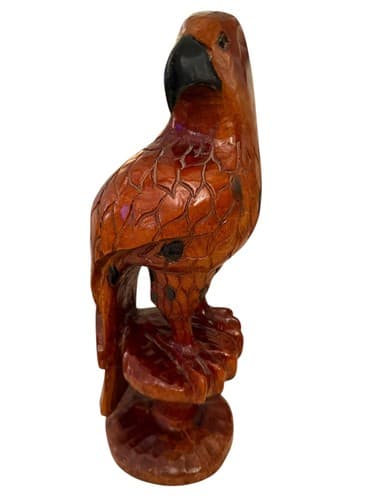 14” Large Wooden Eagle Statue Hand Carved Sculpture Figurine Art Home Decor Gift - Thumbnail 3