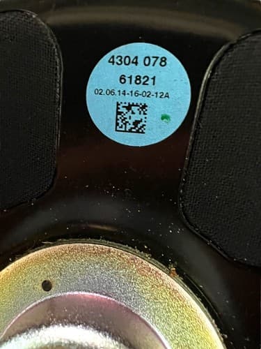 PAIR OF BMW X5 E70 SUBWOOFER SPEAKERS 430407861821 8INCH In Excellent Condition - Thumbnail 3