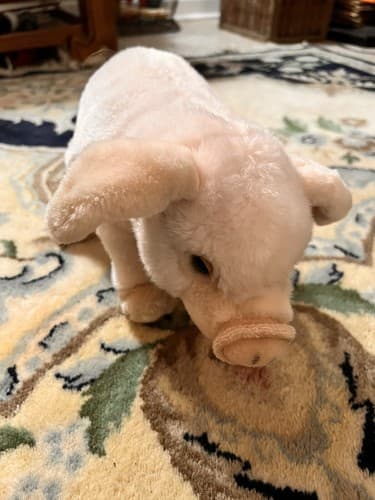 Miyoni by Aurora Pink Pig Plush 12" Stuffed Toy Animal - Thumbnail 2