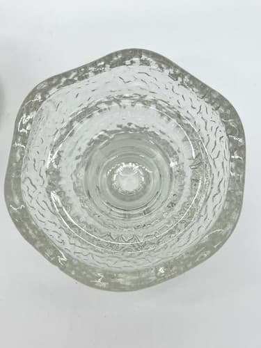 Pair of Anchor Hocking WEXFORD Glass 5" Bowl Reversible Candle Holders - Thumbnail 3