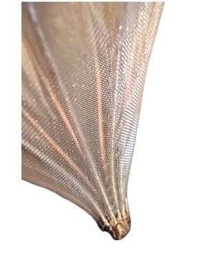 Pair of Victorian-Style Mesh Finial Ornaments – Gold & Ivory – 7” Set of 2 - Thumbnail 10