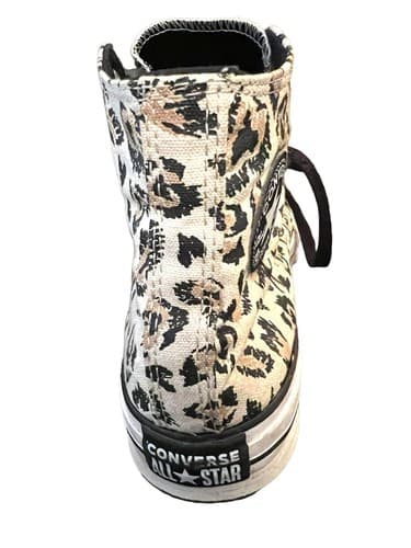 Converse Chuck Taylor All Star Leopard Heart Hi-Top Sneaker Girls Junior Sz 5 - Thumbnail 3