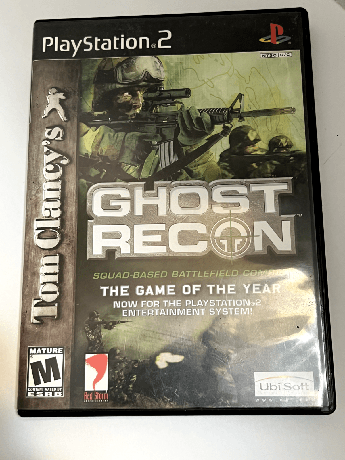 Tom Clancy's Ghost Recon Squad Based Battlefield PS2 with Case, Manual and Disk