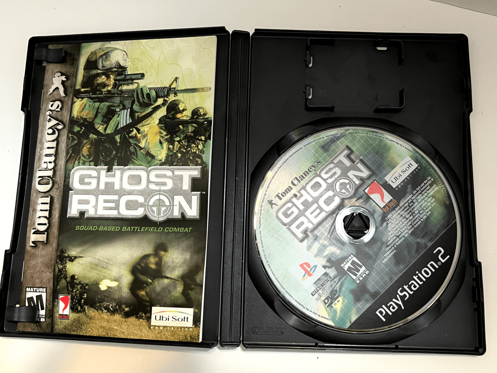 Tom Clancy's Ghost Recon Squad Based Battlefield PS2 with Case, Manual and Disk - Thumbnail 3