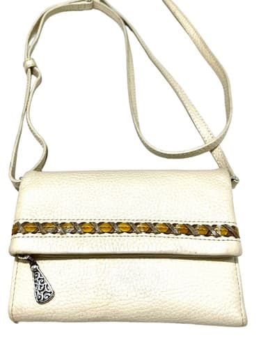 Vintage Brighton Leather Crossbody Wallet Style Bag Purse