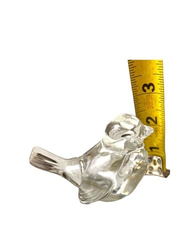 Fenton Clear Glass Bird Of Happiness - Thumbnail 7