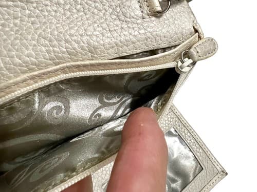 Vintage Brighton Leather Crossbody Wallet Style Bag Purse - Thumbnail 7