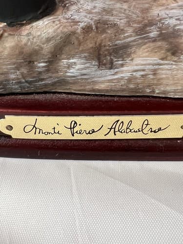 Rare Vintage Monti Pierie Alabastrie Horse Sculpture - Thumbnail 5