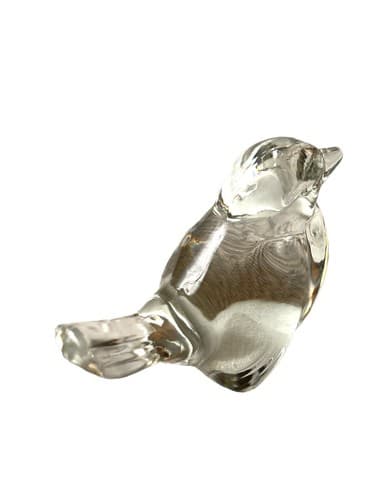 Fenton Clear Glass Bird Of Happiness - Thumbnail 2