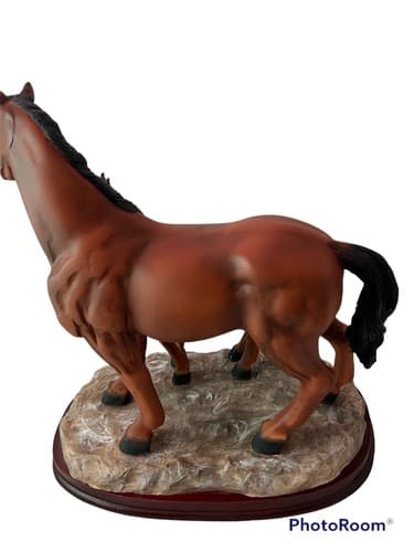 Rare Vintage Monti Pierie Alabastrie Horse Sculpture - Thumbnail 3