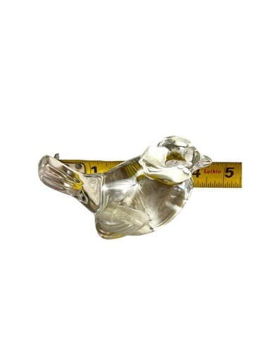 Fenton Clear Glass Bird Of Happiness - Thumbnail 6