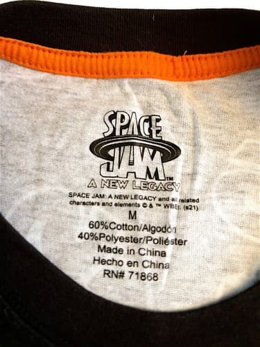 Space Jam A New Legacy Short Sleeve Medium Black T Shirt Vintage - Thumbnail 3