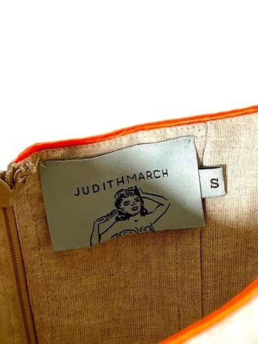 Judith March Dress Sleeveless Rear Zip Embroidered Linen Blend Side Pockets S - Thumbnail 3