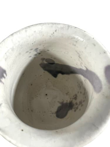 Vintage 1977 Hand Thrown Signed Pair of Mugs Unique Design Beautiful Finish - Thumbnail 3