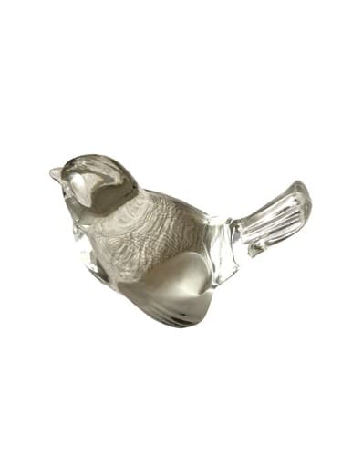 Fenton Clear Glass Bird Of Happiness - Thumbnail 3