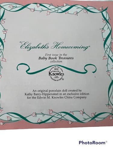 Vintage Knowles Dolls “Elizabeth’s Homecoming “ Fine Porcelain Doll - Thumbnail 5