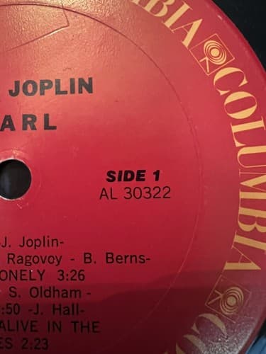 JANIS JOPLIN: Pearl - 1971 Vinyl LP Columbia KC 30322 Me & Bobbie McGee - Thumbnail 2
