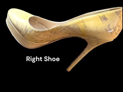 Jimmy Choo Women's Mustard Yellow Patent Leather Platform Pumps - Size 38 ½ - Thumbnail 11