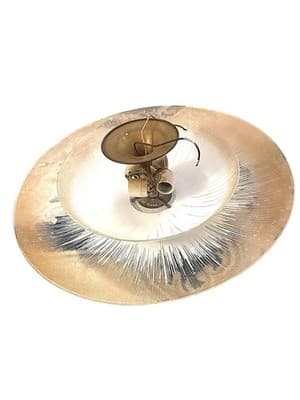 Vintage Lightolier Atomic Starburst Ceiling Light 21” MCM Flush Mount Glass 1950 - Thumbnail 4
