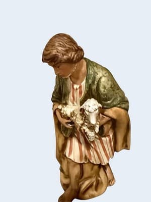 Vintage Amazing 1996 Grandeur Noel Collector Edition 10 Pc Porcelain Nativity - Thumbnail 7