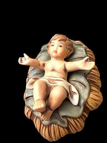 Vintage Amazing 1996 Grandeur Noel Collector Edition 10 Pc Porcelain Nativity - Thumbnail 12