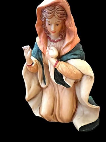 Vintage Amazing 1996 Grandeur Noel Collector Edition 10 Pc Porcelain Nativity - Thumbnail 11