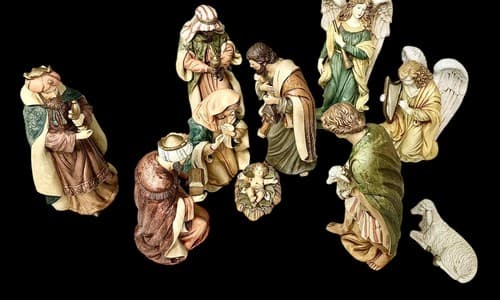 Vintage Amazing 1996 Grandeur Noel Collector Edition 10 Pc Porcelain Nativity - Thumbnail 18
