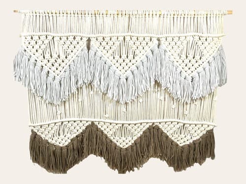 Large Macrame Wall Hanging - Boho Tapestry Macrame Wall Decor Art- Bohemian - Thumbnail 7