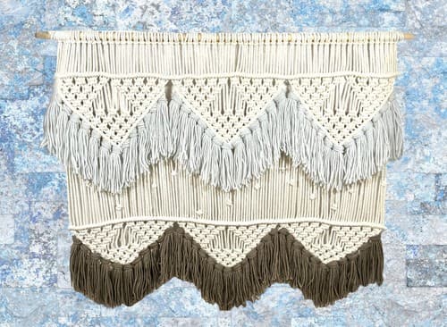 Large Macrame Wall Hanging - Boho Tapestry Macrame Wall Decor Art- Bohemian - Thumbnail 6