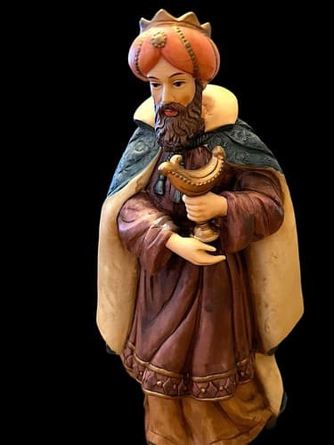 Vintage Amazing 1996 Grandeur Noel Collector Edition 10 Pc Porcelain Nativity - Thumbnail 10